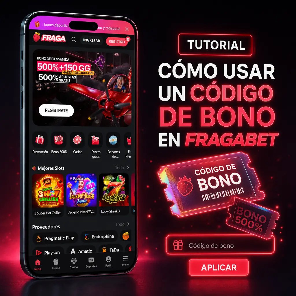 Cómo usar un código de bono en Fragabet: pasos para cargar saldo, ingresar el código y activar la promoción en la Billetera.
