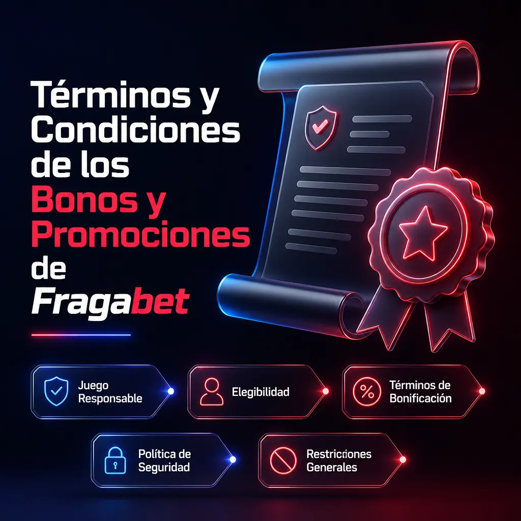 Términos y condiciones de bonos y promociones de Fragabet: reglas de bienvenida, giros gratis, KYC y requisitos de apuesta 2026.